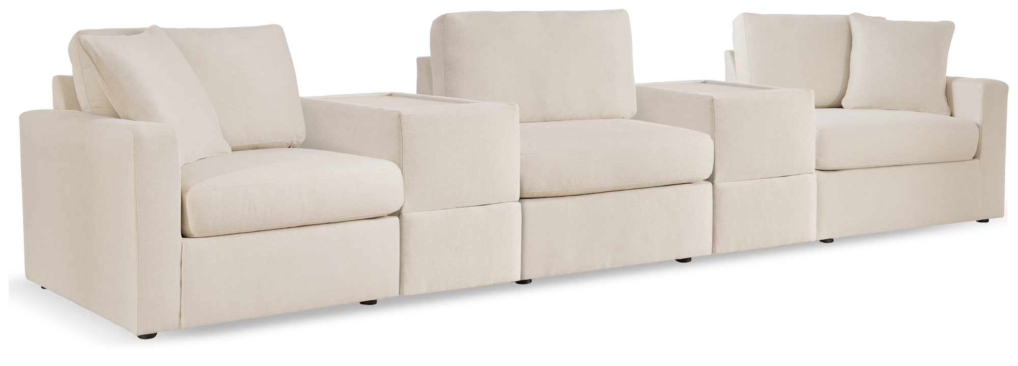Signature Design by Ashley Modmax 5-Piece Sectional And 3 Ottomans