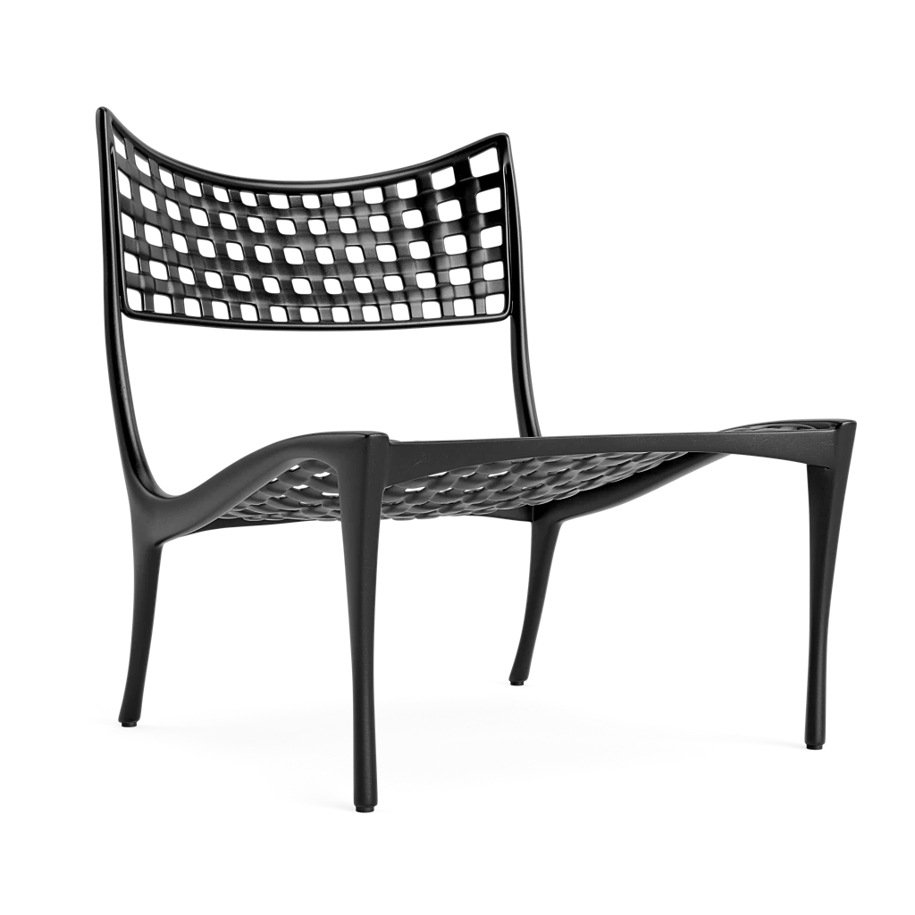 Classic Cast Aluminum Armless Lounge Chair
