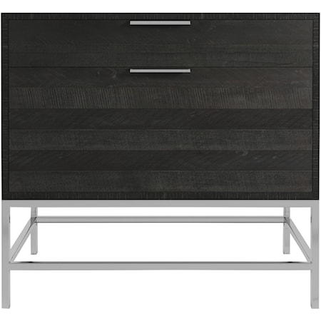 Contemporary 2-Drawer File Cabinet