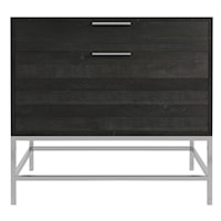 Contemporary 2-Drawer File Cabinet