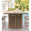 Ashley Signature Design Walton Bridge Outdoor Bar Table With Fire Pit