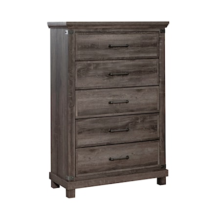 Napa Furniture Design The Grand Louie BRMCHE9905C Traditional Drawer Chest  with Five Drawers, Fashion Furniture