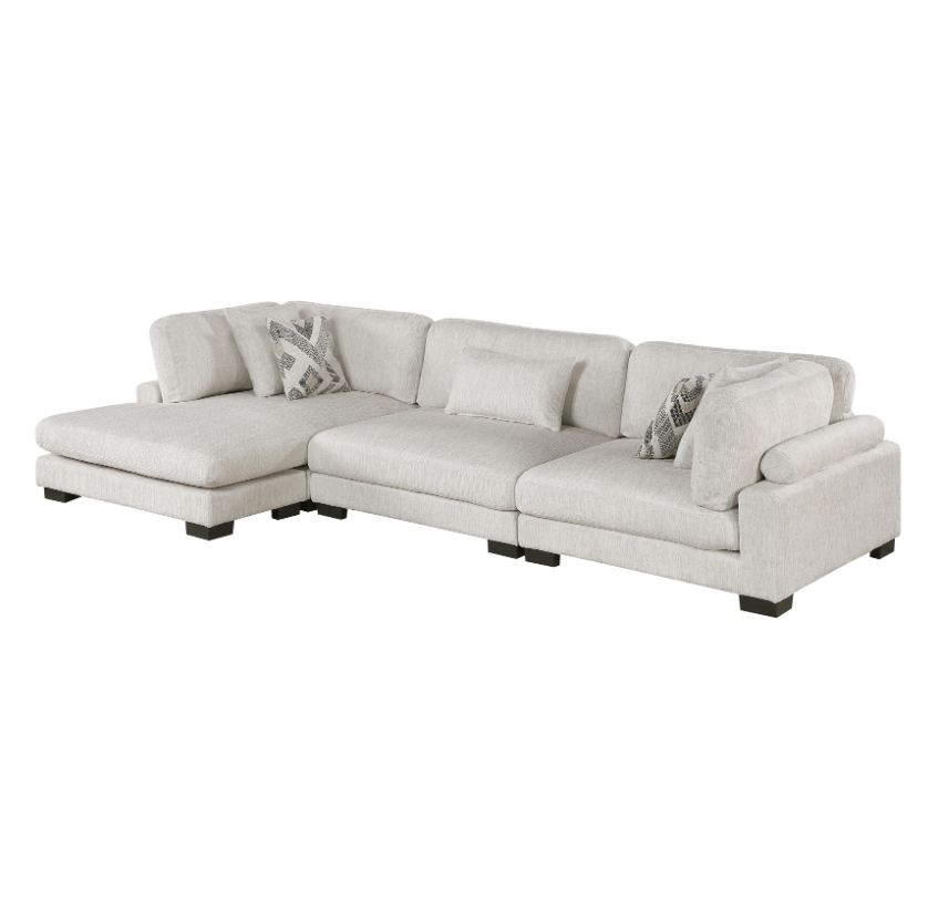 Homelegance Tinley 3-Piece Sectional Sofa with Chaise