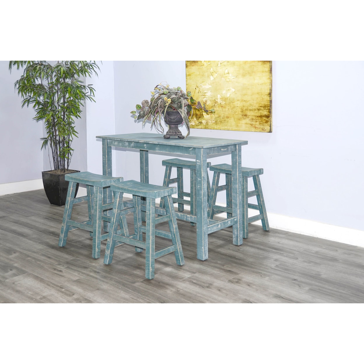 Sunny Designs Marina Sea Grass Counter-Height Dining Table