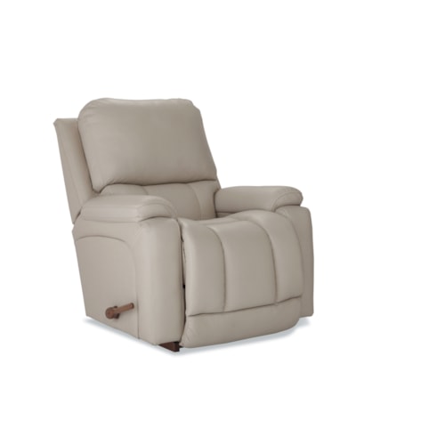 Casual Rocking Recliner with Bucket Seat