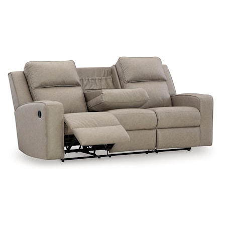 Reclining Sofa w/Drop Down Table