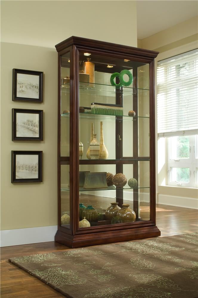 Two-Way Sliding Door Curio Cabinet