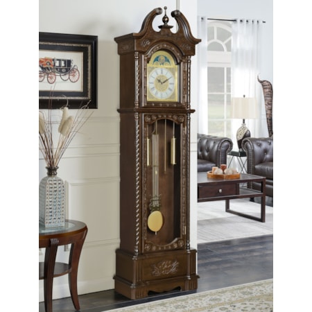 Cedric Grandfather Clock w/ Adjustable Chime