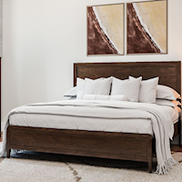 Transitional King Panel Bed