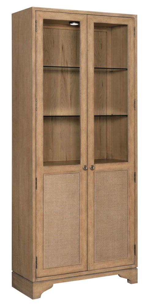 Contemporary 2-Door Bookcase
