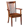 Archbold Furniture Amish Essentials Casual Dining Alex Dining Arm Chair