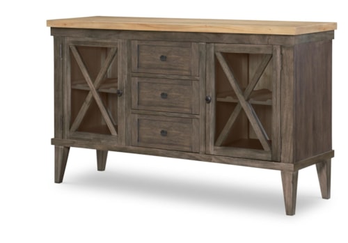 Farmhouse 2-Door Server with Drawers