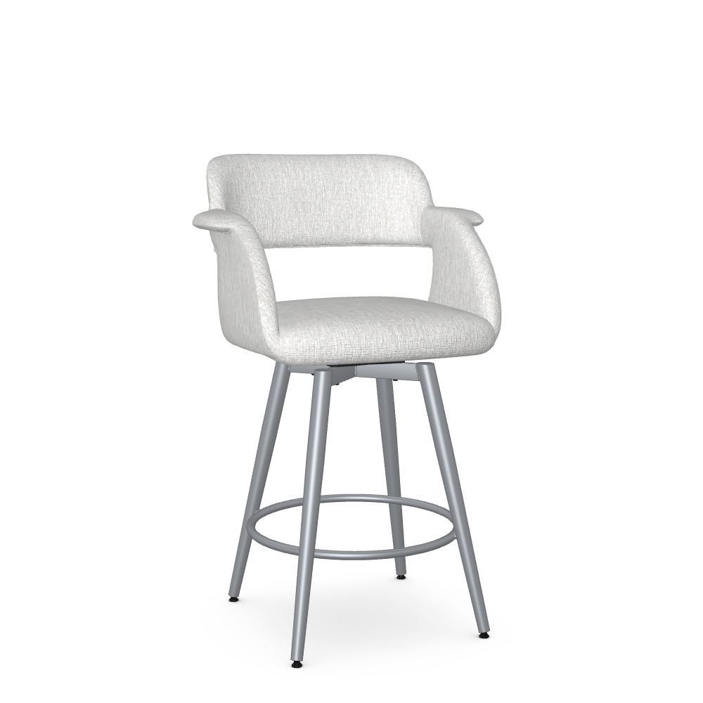 Upholstered Counter Height Swivel Stool