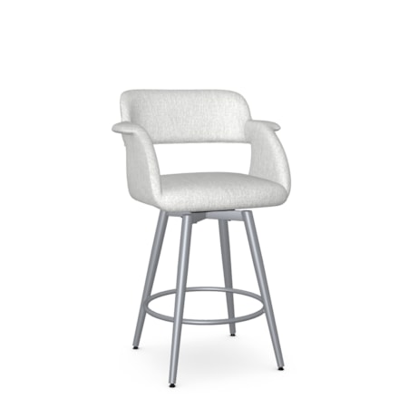 Upholstered Counter Height Swivel Stool