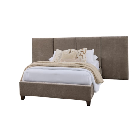 Queen Upholstered Pier Bed