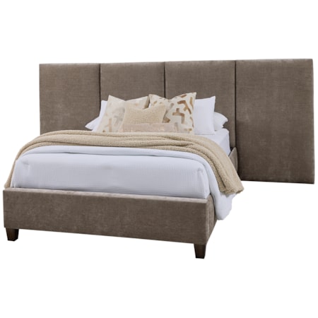 Queen Upholstered Pier Bed