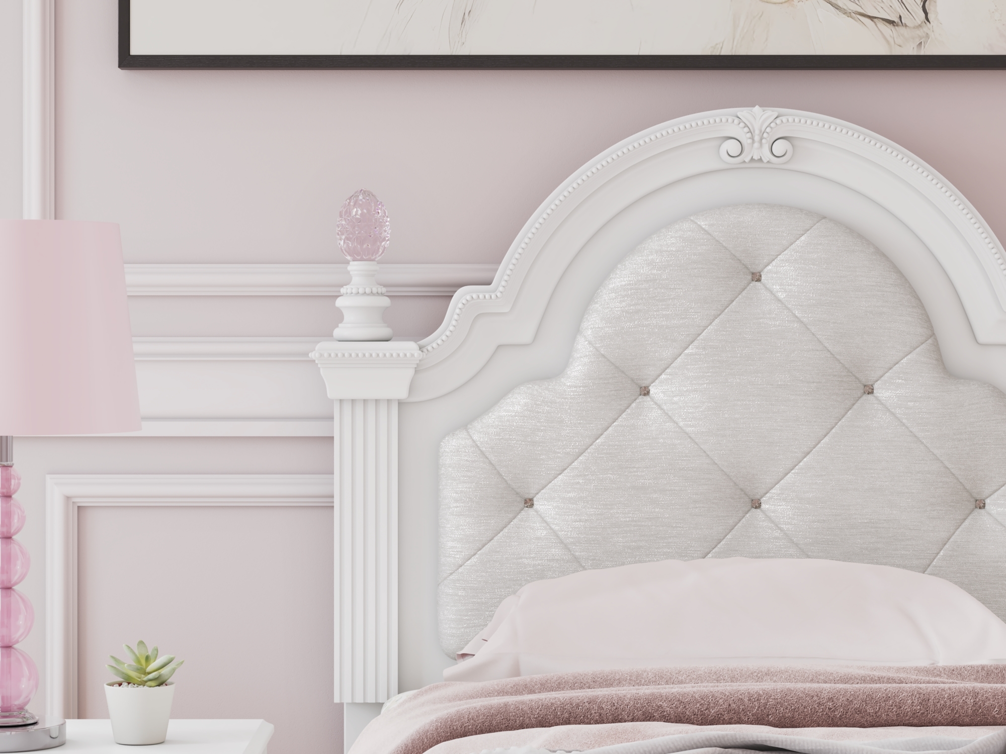 Signature Design by Ashley Kozlani Twin Upholstered Panel Bed