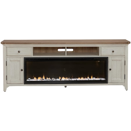 79 Inch Fireplace TV Console