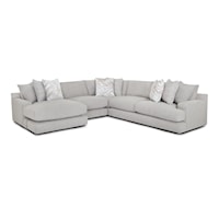 Transitional 3-Piece Sectional Sofa with Left Facing Chaise