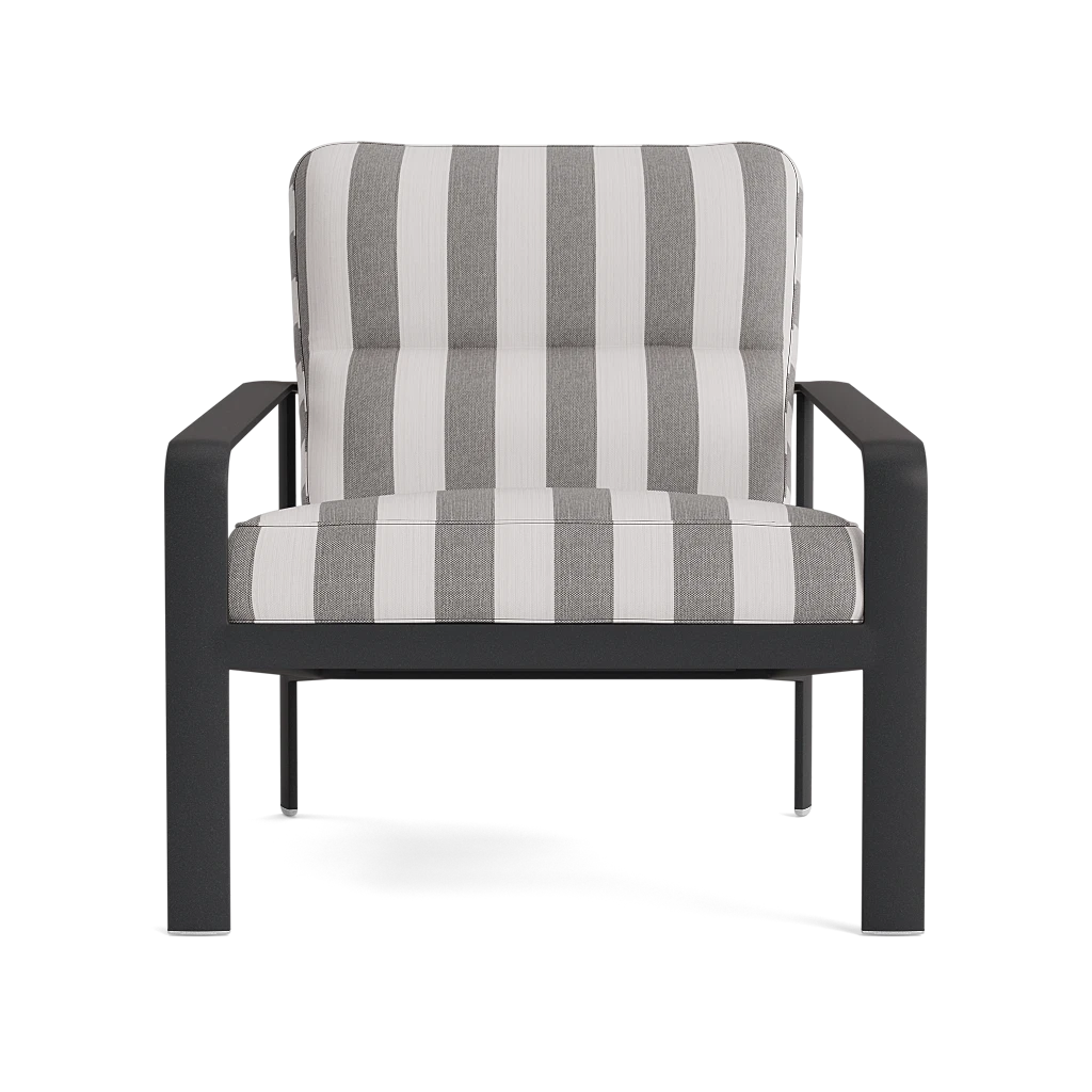 Cushioned Aluminum Strap Lounge Chair
