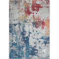 4' x 6' Multicolor Rectangle Rug