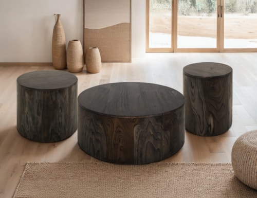 Modern Rustic 3-Piece Occasional Set