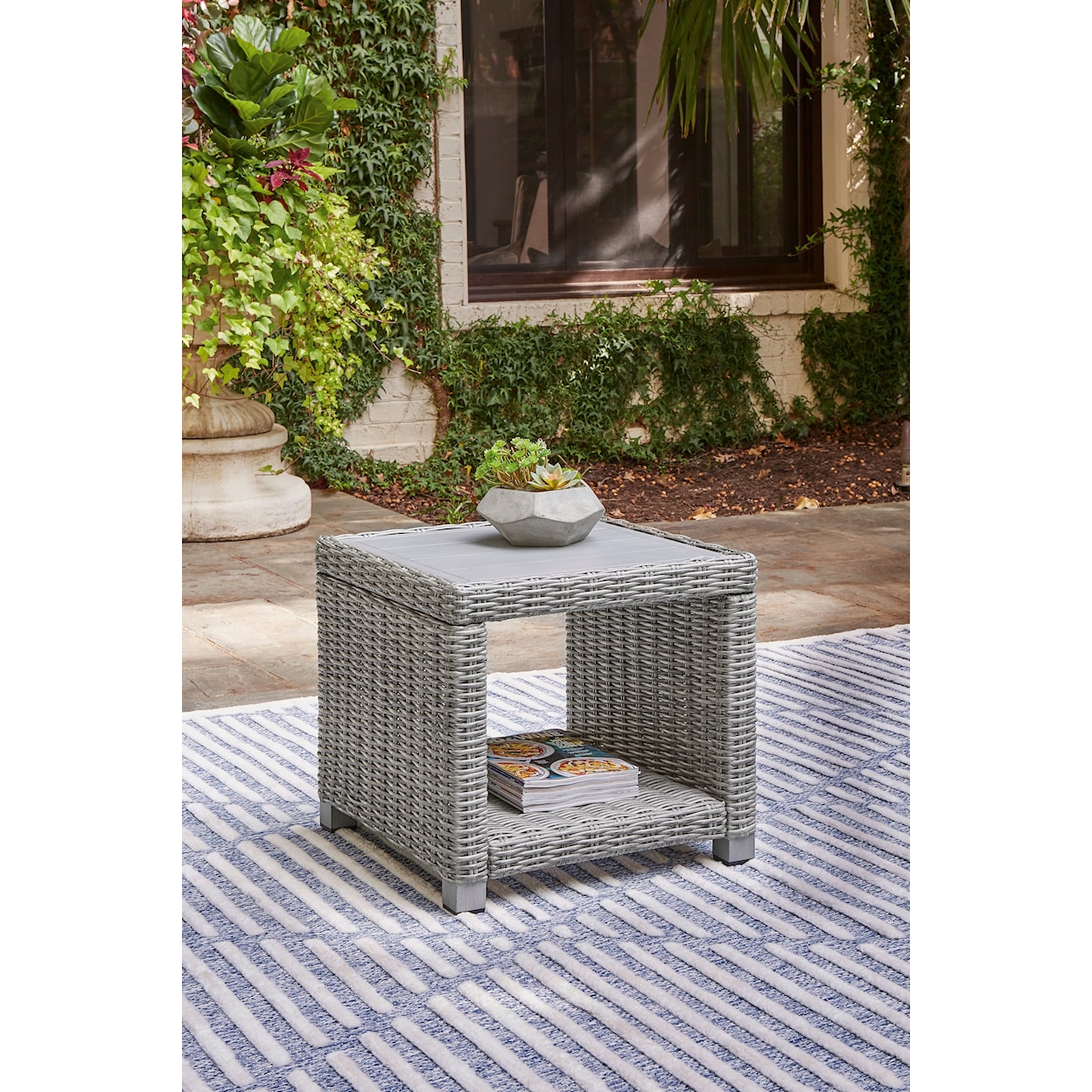 Signature Design by Ashley Naples Beach Outdoor End Table