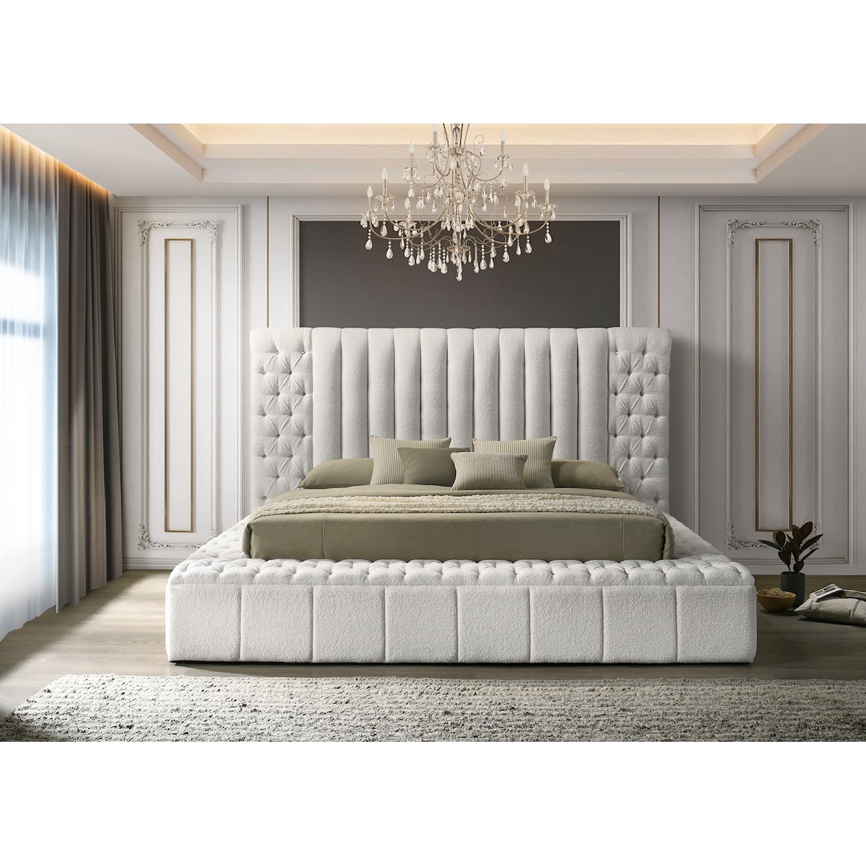 CM DANBURY Upholstered Storage Bed - Queen