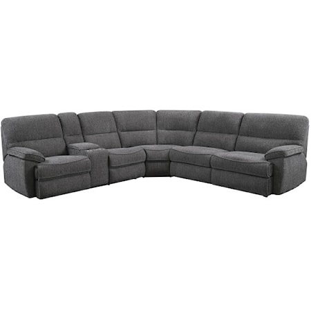 4-Seat Power Reclining Sectional w/ Sleeper