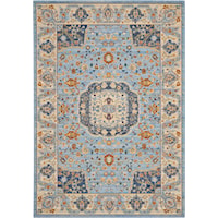 5'6" x 8' Light Blue Rectangle Rug