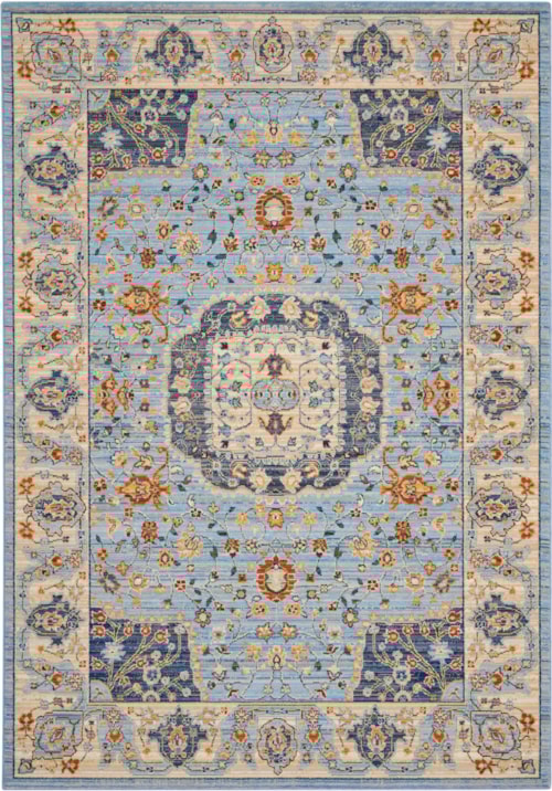 5'6" x 8' Light Blue Rectangle Rug