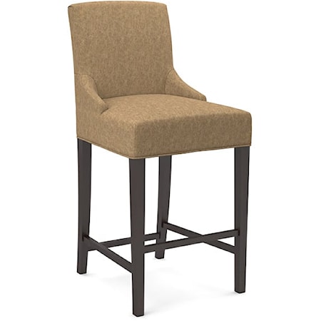 Transitional Upholstered Bar Stool