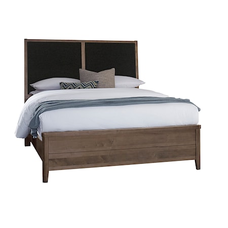 California King Upholstered Panel Bed