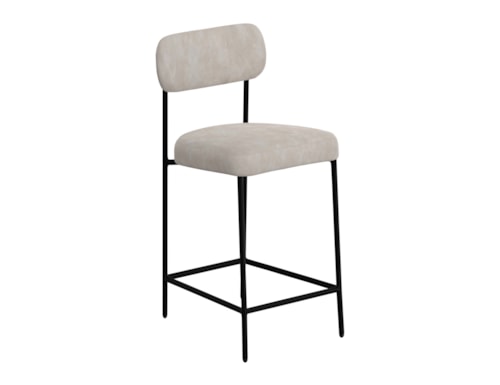 Transitional Upholstered Barstool