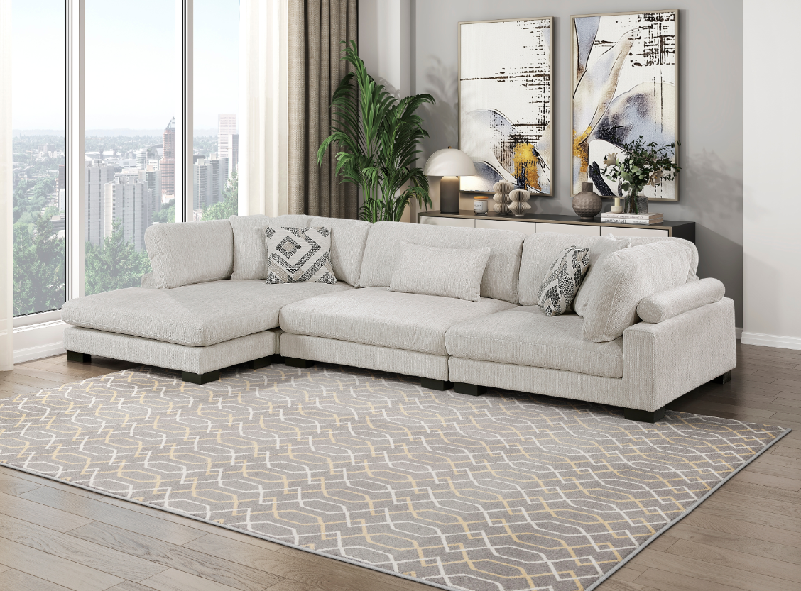 Homelegance Tinley 3-Piece Sectional Sofa with Chaise