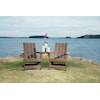 Ashley Signature Design Emmeline Adirondack Chair Set with Tete-A-Tete Table