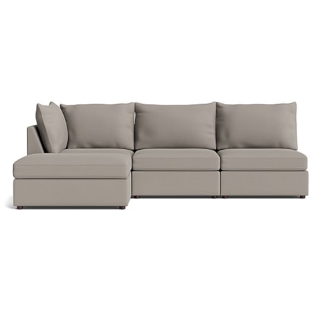 Outdoor 4-pc. Chaise Sofa w/Ottoman