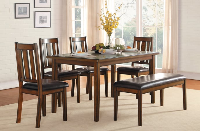 Homelegance Delmar 6-Piece Pack Dining Set