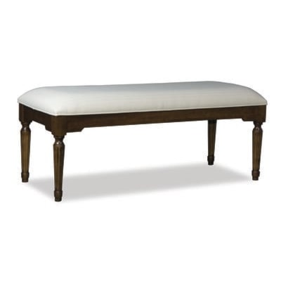 Durham Solid Accents Traditional Upholstered Bench