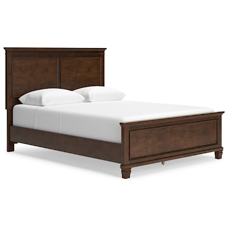 Transitional Queen Panel Bed