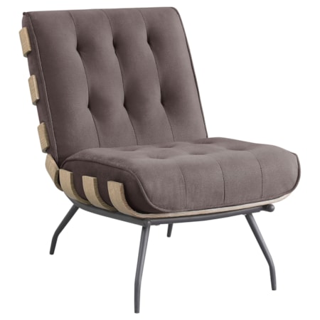 Aloma Tufted Armless Accent Chair