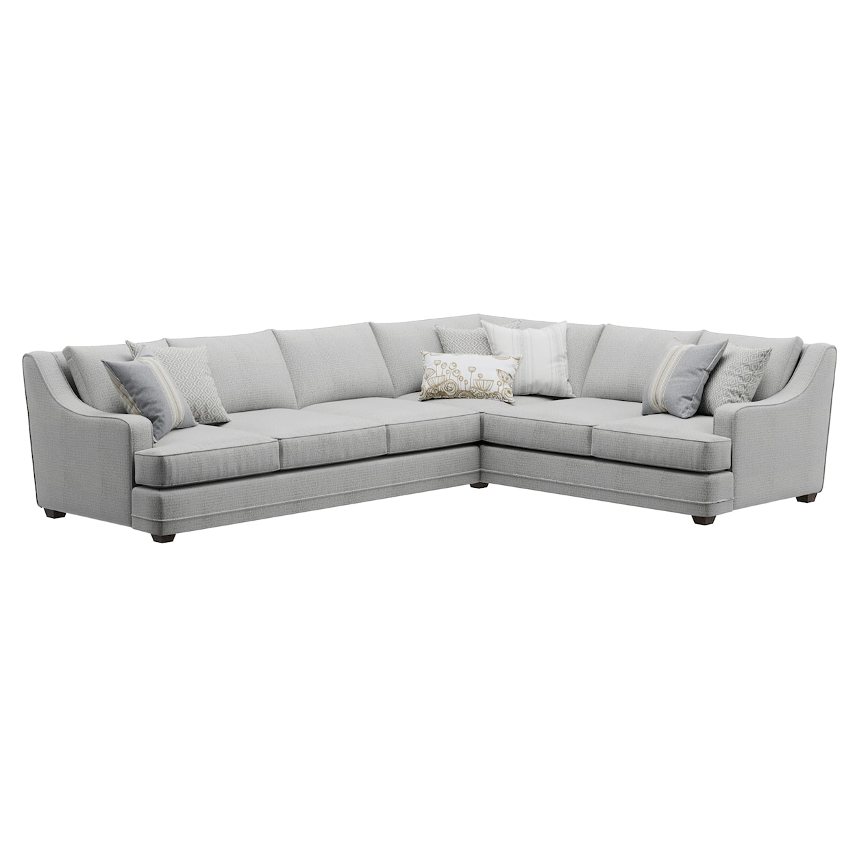 Fusion Furniture 7000 LIMELIGHT MINERAL 2-Piece Sectional