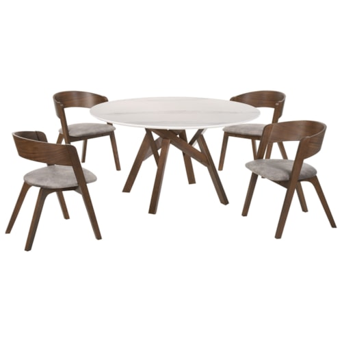 Contemporary 5-Piece Dining Set
