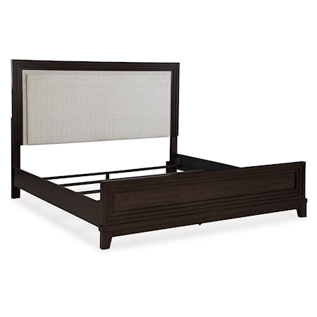 Queen Upholstered Panel Bed