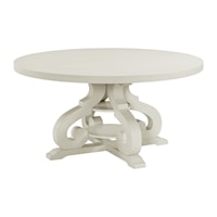 Traditional Round Dining Table with PU Base