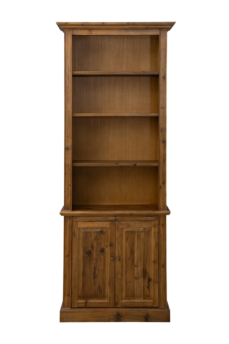 2-Door Cabinet with Open Shelving