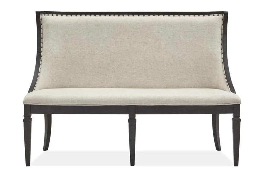 Calistoga Dining Upholstered Bench  by Magnussen Home at Reeds Furniture