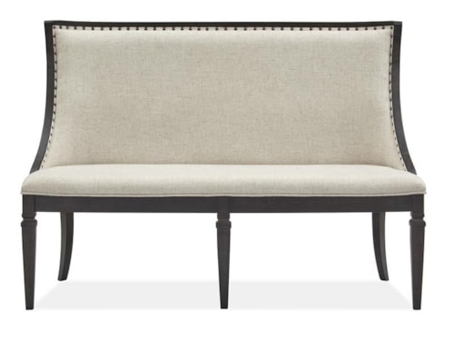 Transitional Upholstered Bench with Nailhead Trim
