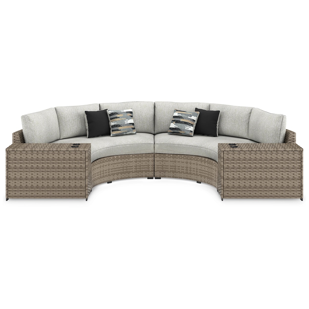 Signature Design by Ashley Calworth 4-Piece Outdoor Sectional