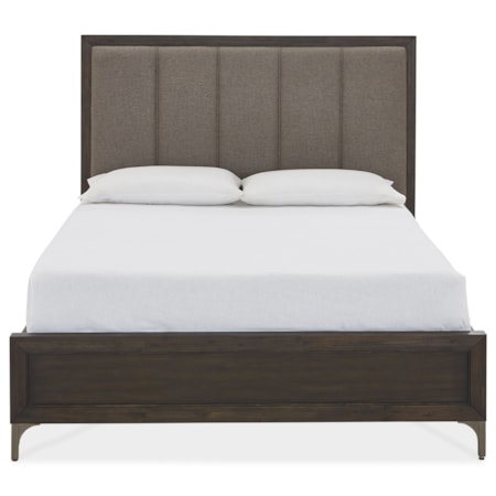 King Panel Bed in Vintage Coffee